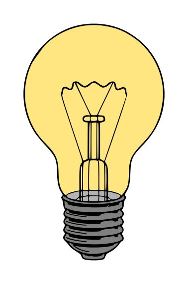 Light Bulb Clipart PNG Transparent | OnlyGFX.com