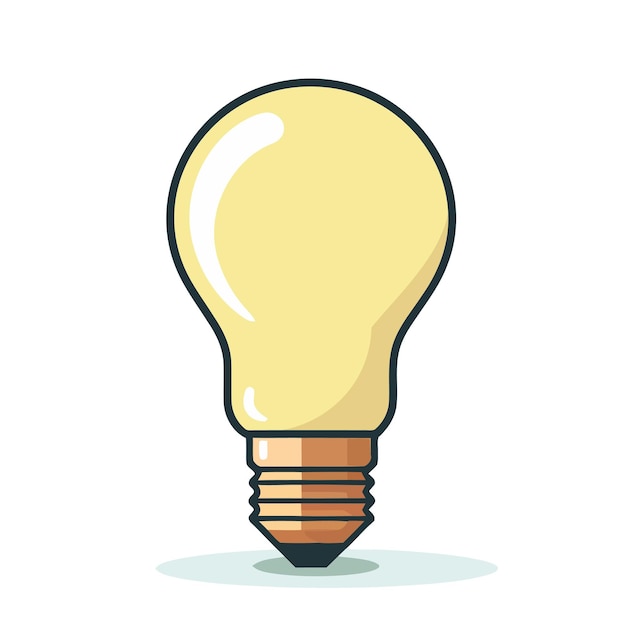 LIghtbulb icon Cute image of isolated lIghtbulb Vector ...
