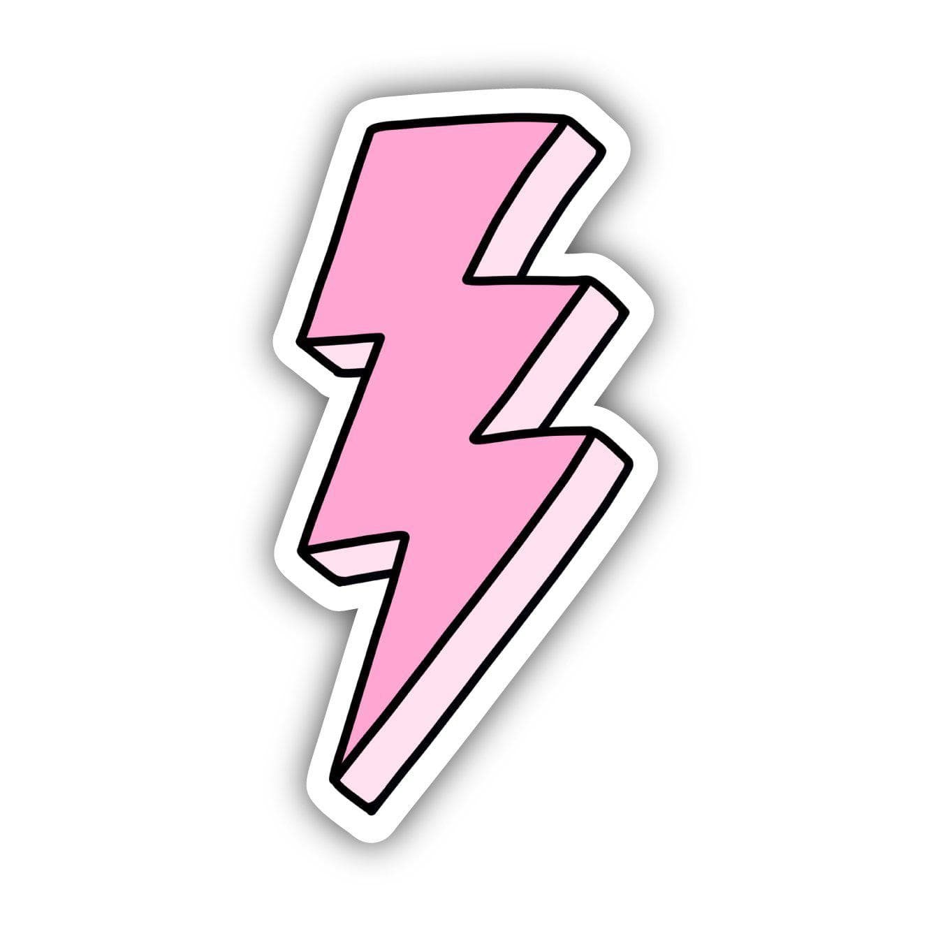 Pink Long Lightning Bolt Aesthetic Sticker – Big Moods