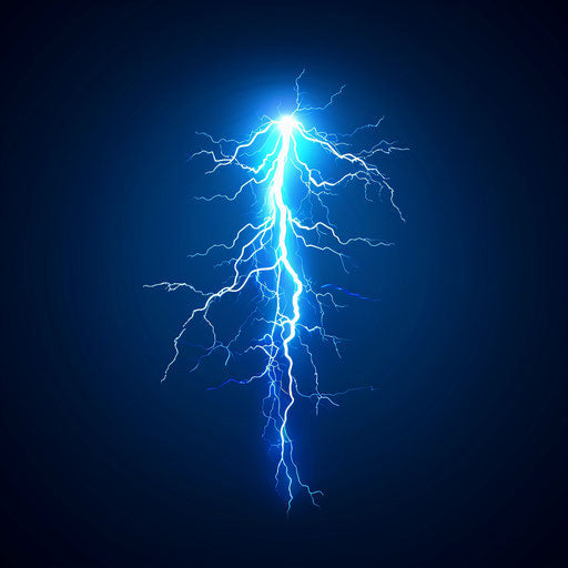Lightning Bolt Clipart in Photorealistic Style: High-Def Vector &amp; 4K Clipart