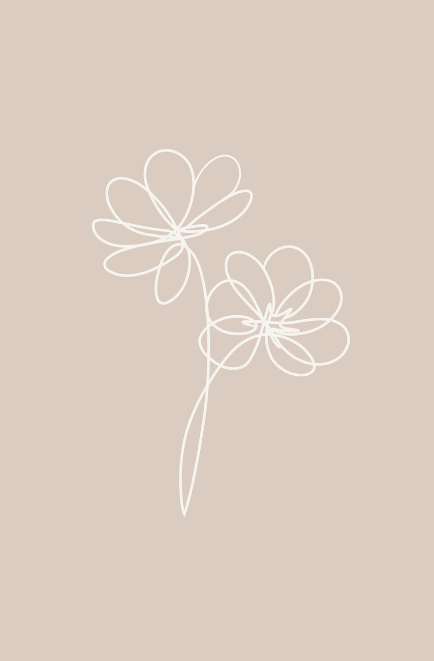 line art flower