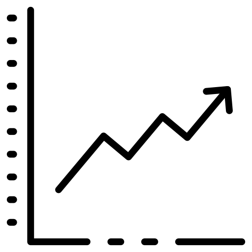 Line graph Dinosoft Lineal icon | clipart library