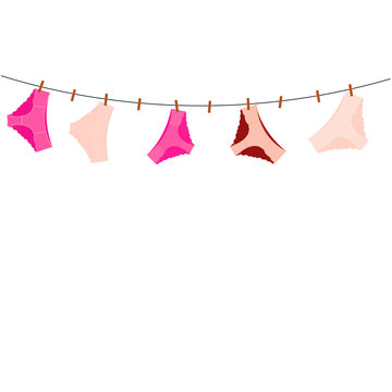 lingerie clothesline cliparts