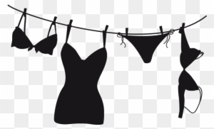 lingerie clothesline cliparts