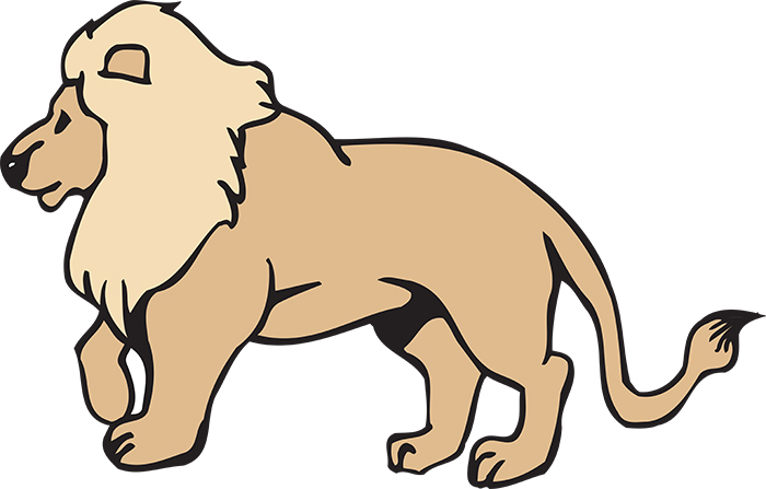 Lion Clipart Clipart - side-view-lion-clipart - Classroom Clipart