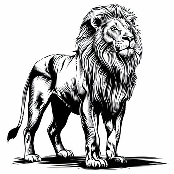 lion drawing cliparts