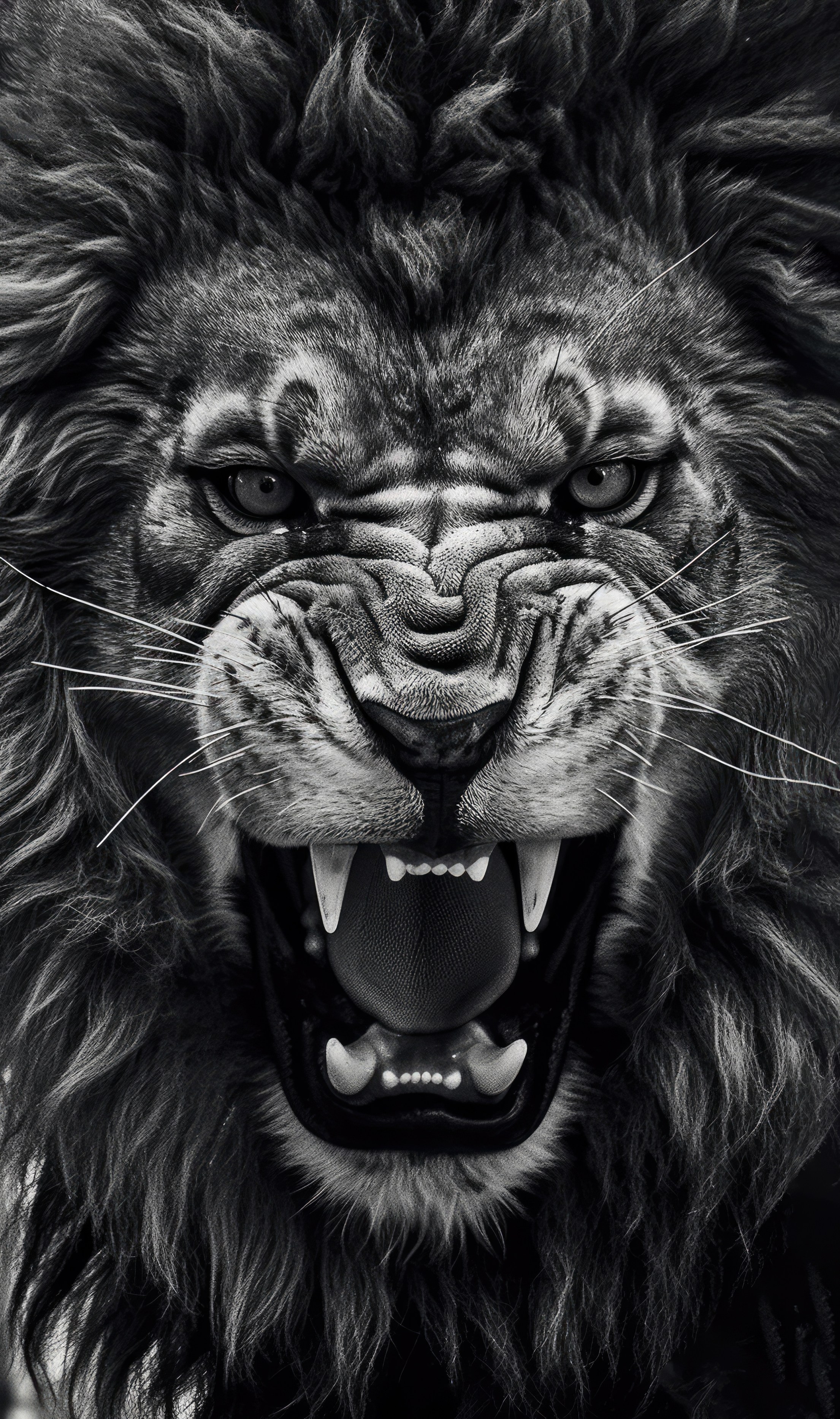 Angry Lion Face | Free Animal Picture by picjumbo