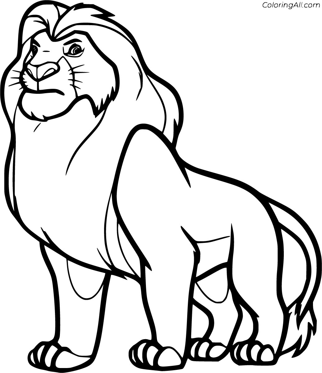 The Lion King Coloring Pages (76 Free Printables) - ColoringAll