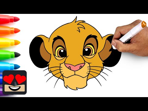 How To Draw Simba | Lion King - YouTube
