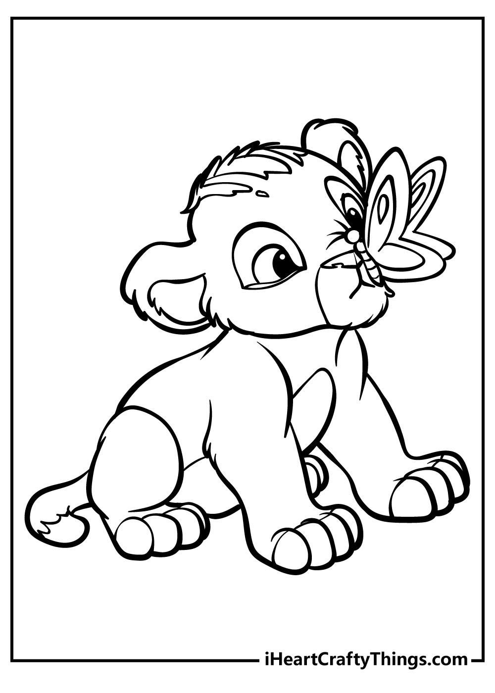 lion king pictures to color