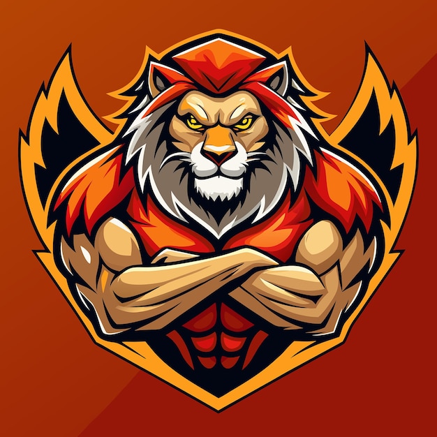lion mascot clipart 2024
