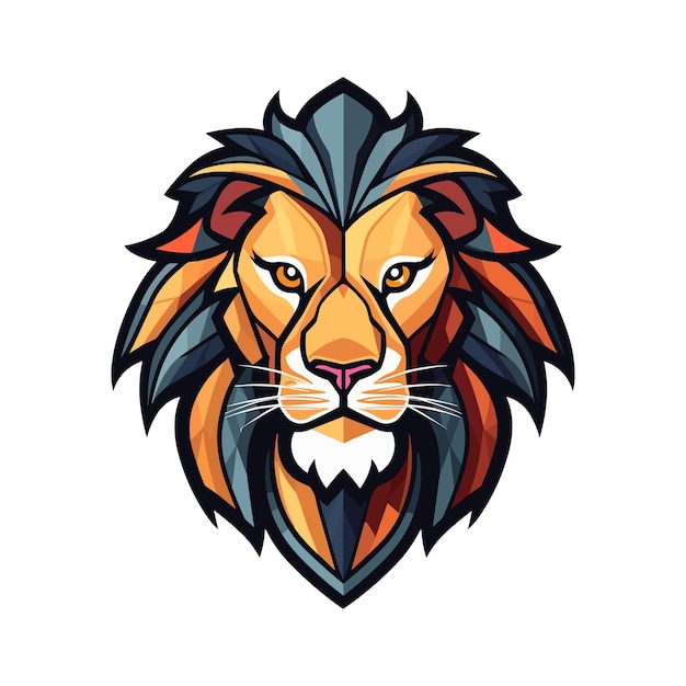 Lion mascot logo vector clip art illustration | Premium AI ...