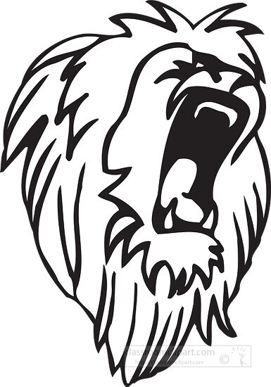 lion outline cliparts 2024