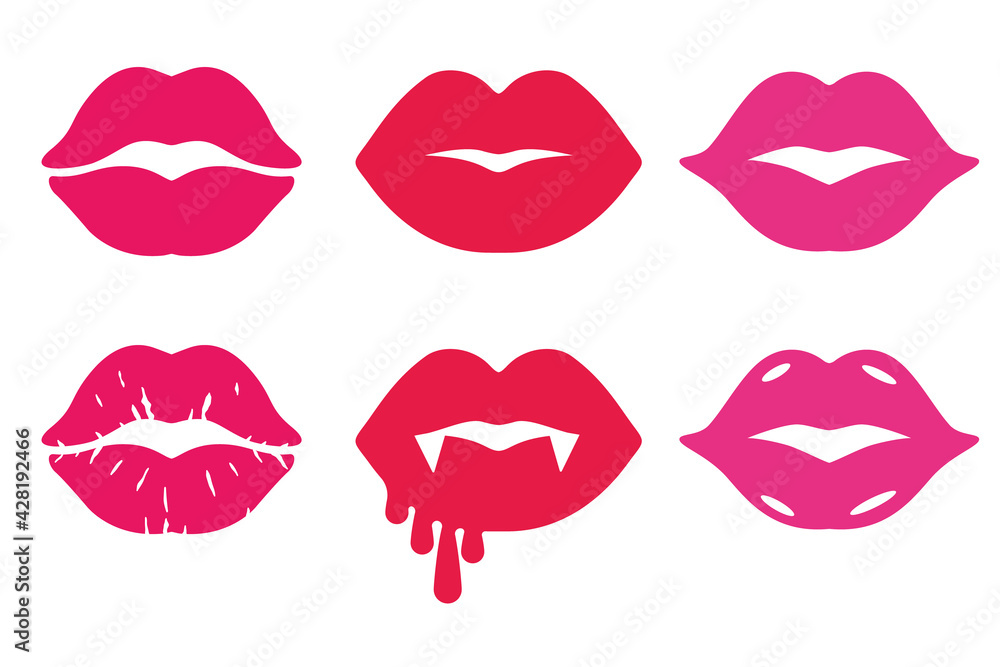 lipstick kiss cliparts
