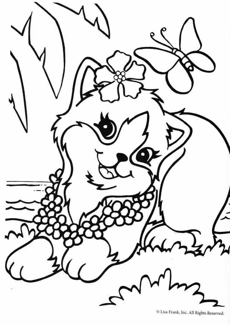 lisa franks coloring pages