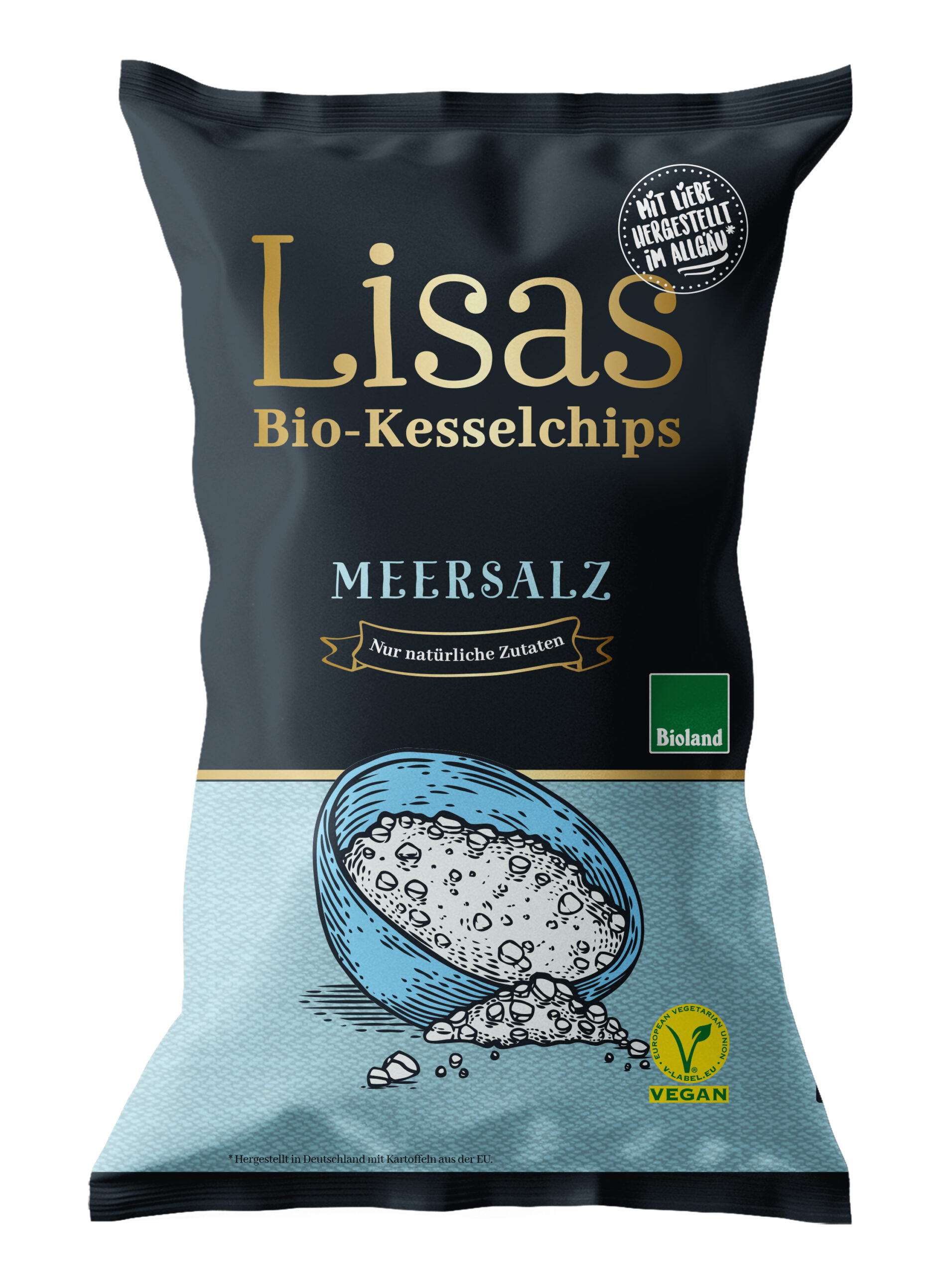 Lisas Bio-Kesselchips Meersalz 125g