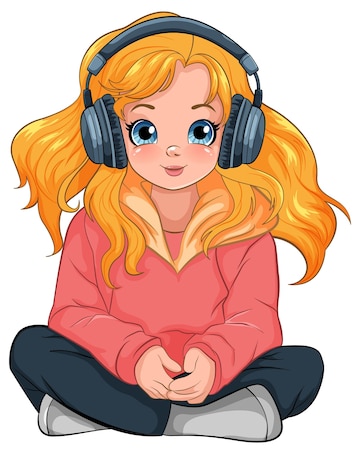 listen to music clipart