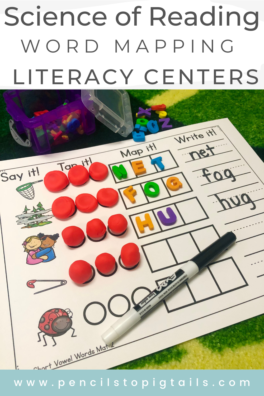 Science of Reading Literacy Centers - Pencils to Pigtails