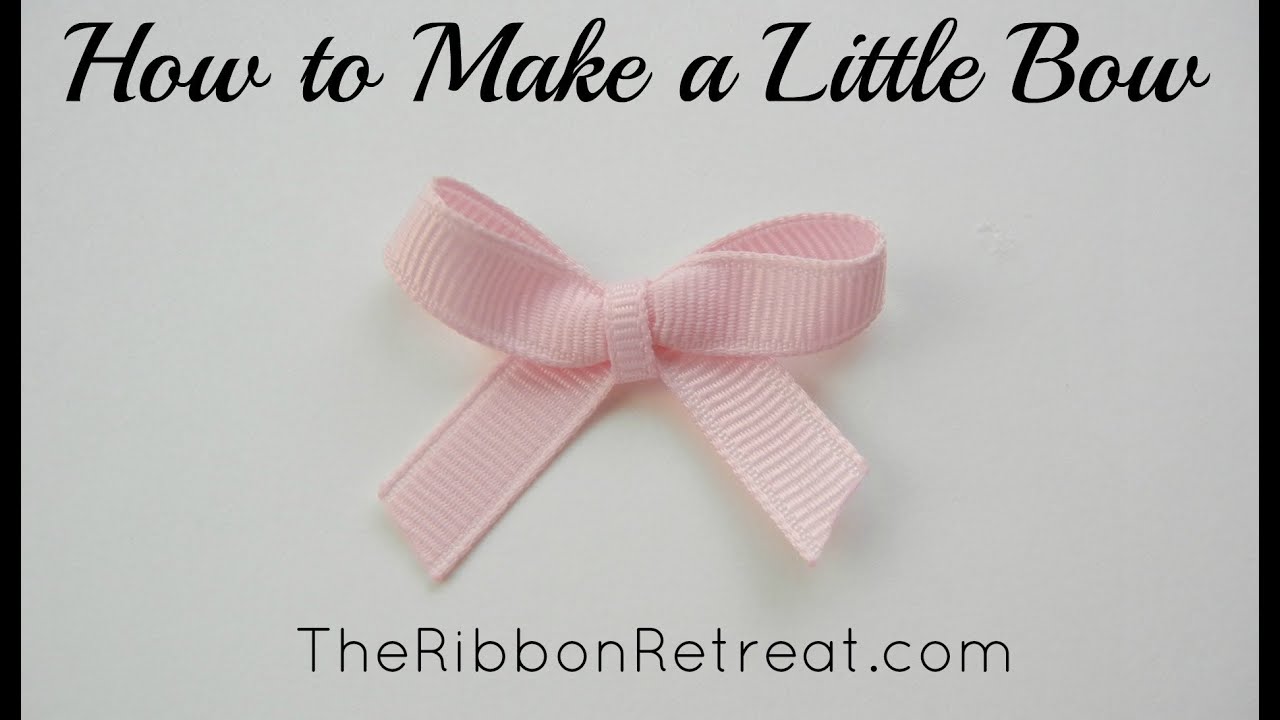 How to Make a Little Bow - TheRibbonRetreat.com