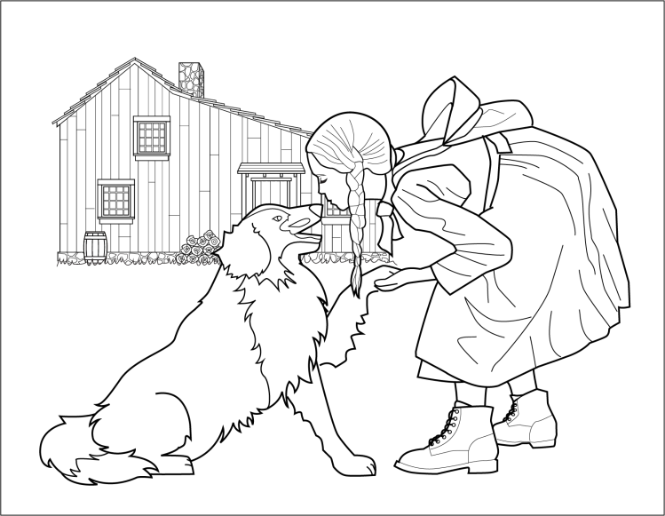 little house on the prairie coloring pages