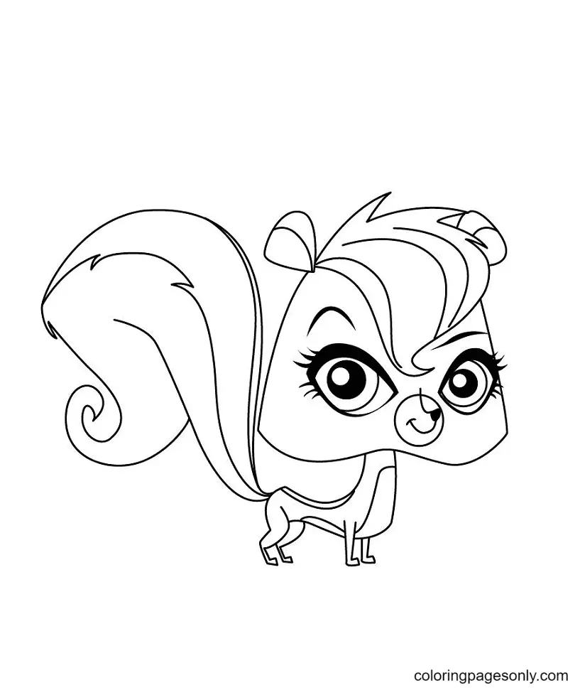 littlest pet shop pony coloring pages