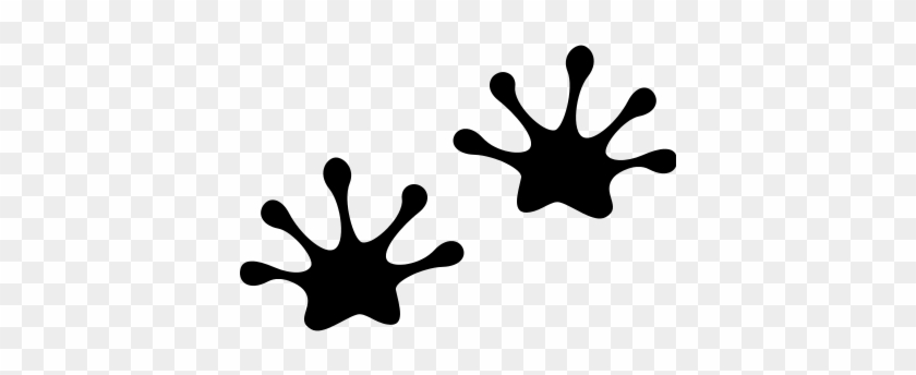 lizard footprints cliparts