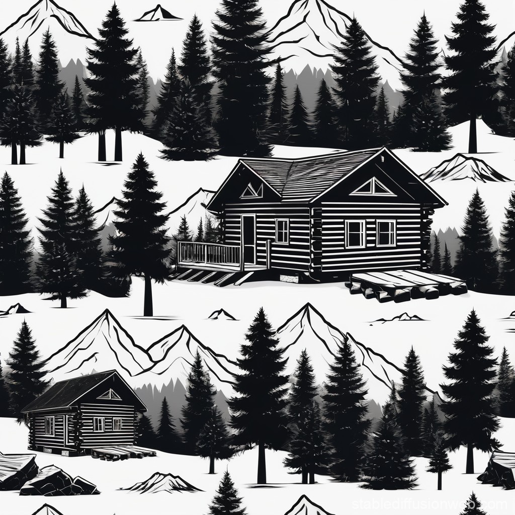 log cabin cliparts 2024