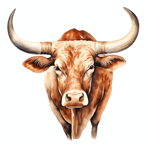 longhorn cattle cliparts