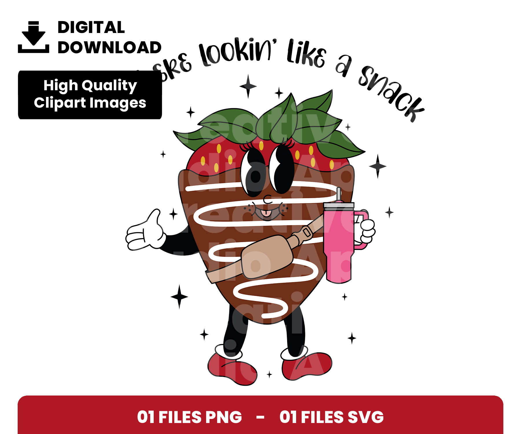 01 Clipart - Out here lookin like a snack - EclipArtCo