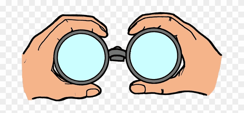 Free Clip Art Looking Through Binoculars - Colab