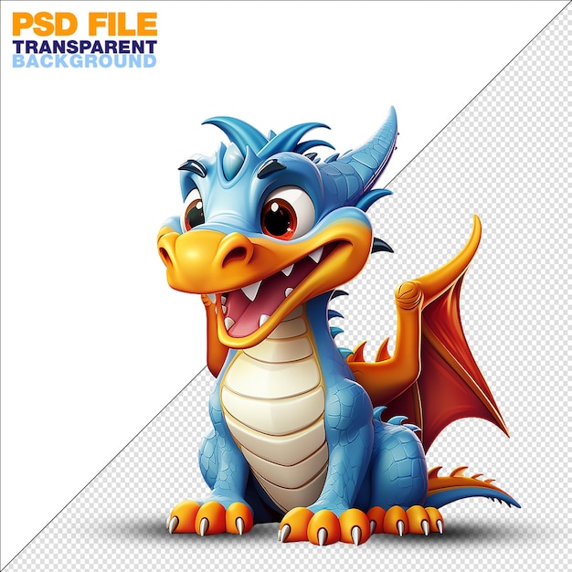 Dragon style of Loony Tunes cartoon | Premium AI-generated PSD
