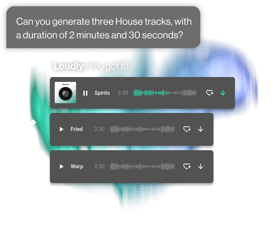 AI music for your creative universe | Loudly