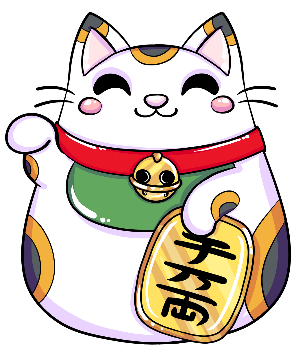 lucky cat cliparts 2024