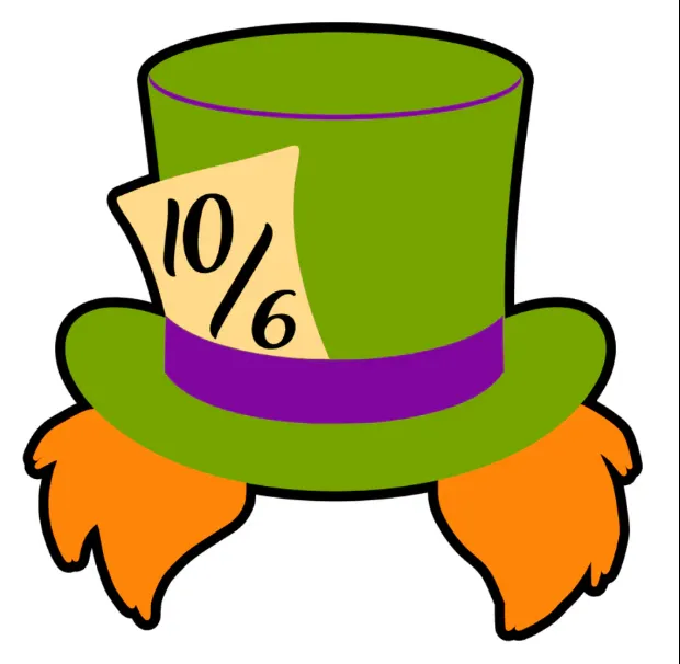 mad hatter clipart 2024