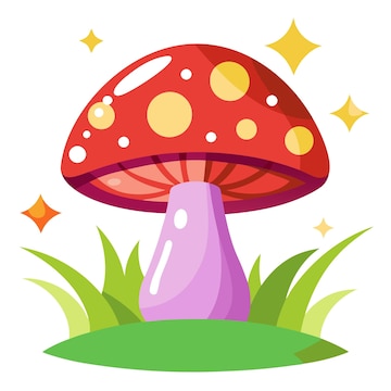 magic mushrooms cliparts
