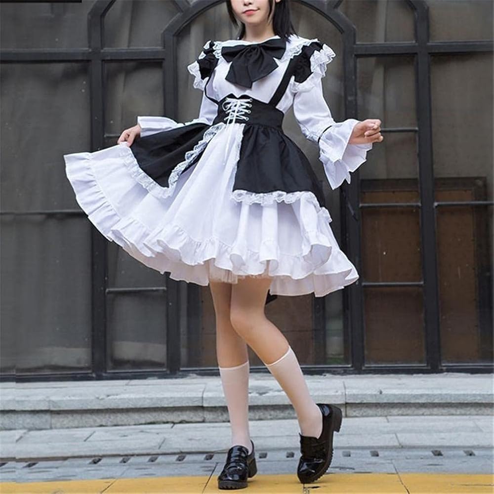 BTSEURY Anime Maid Outfit Cosplay, French Maid Outfits Women Maid ...