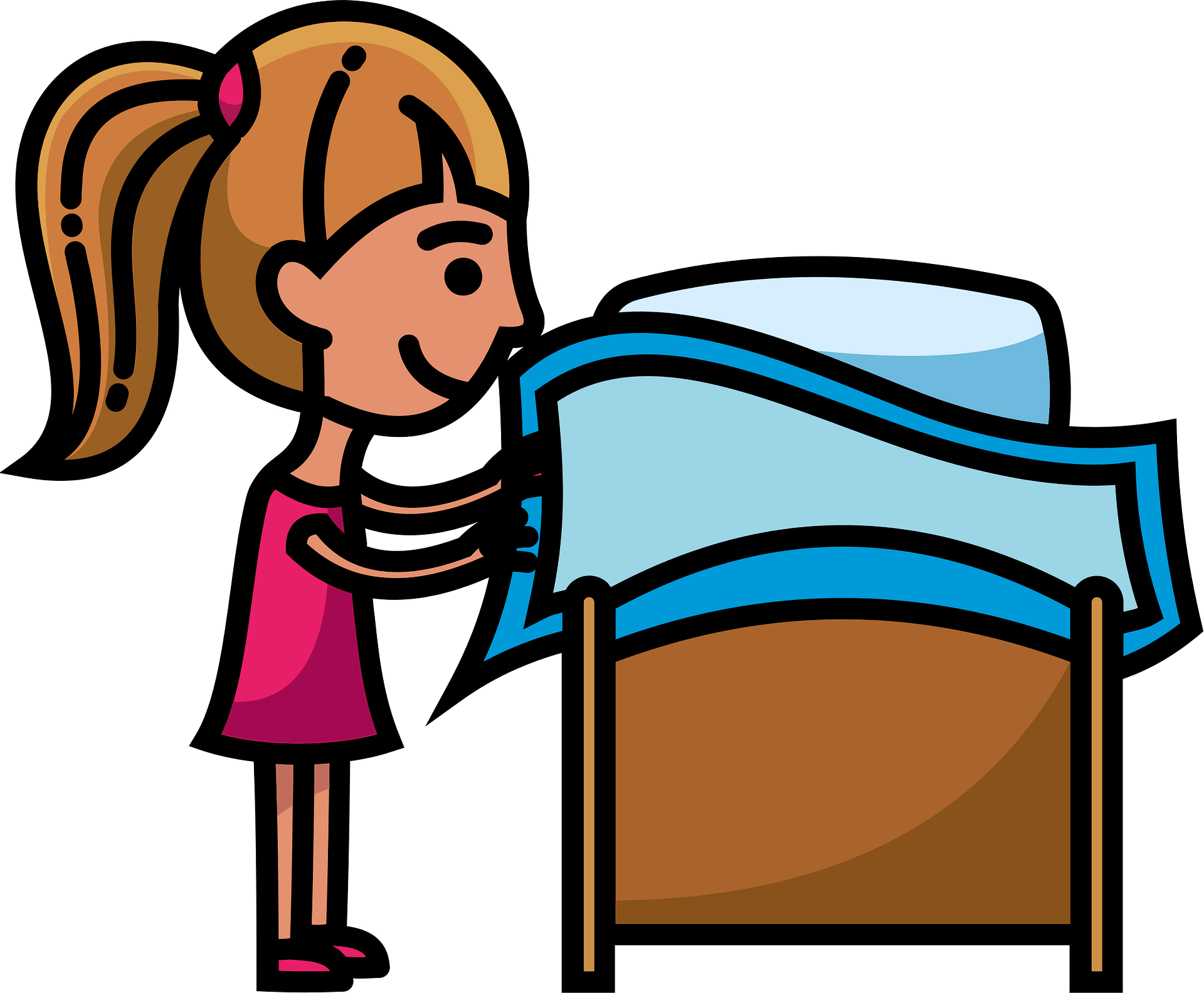 Make bed - Free vector clipart images on clipart library.com