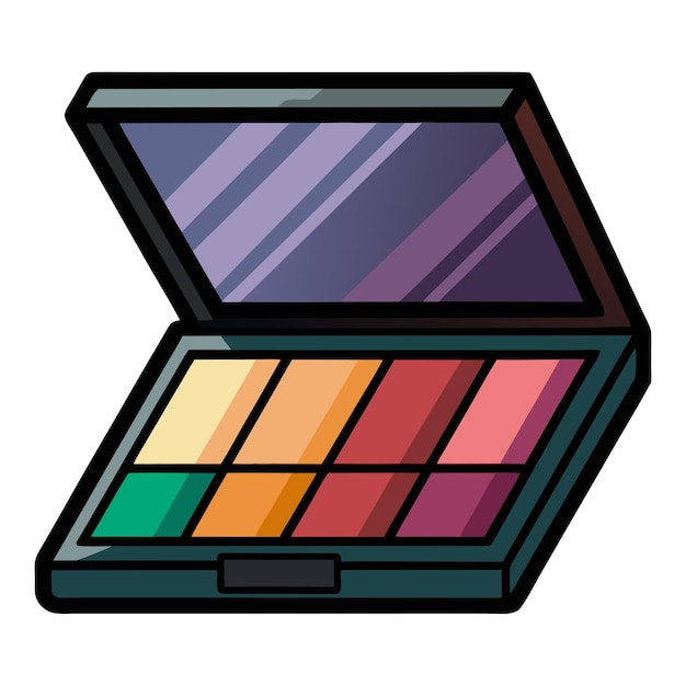 Eyeshadow palette clipart vector art and illustration | Premium AI ...