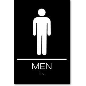 male bathroom sign