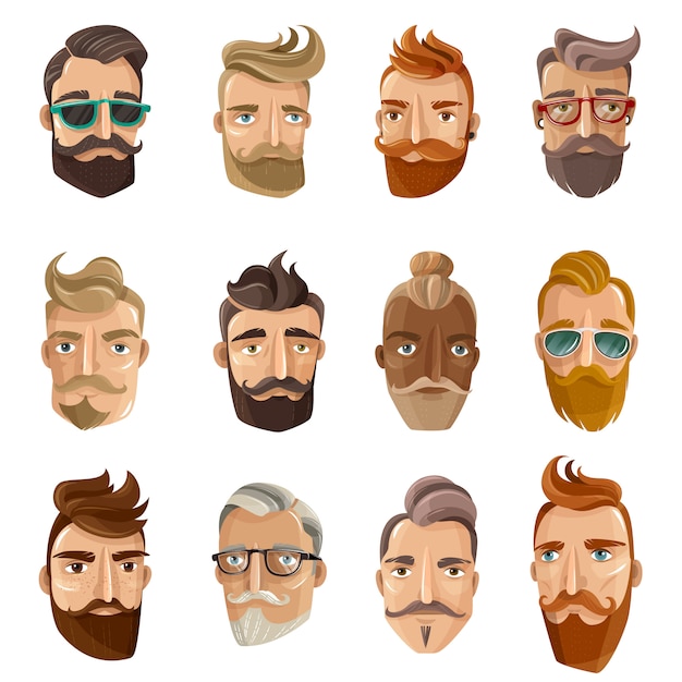 male facial cliparts 2024