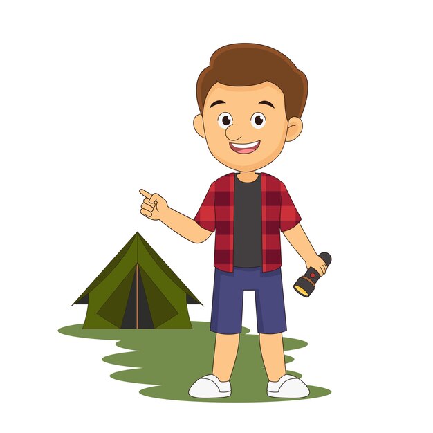 man camping cliparts