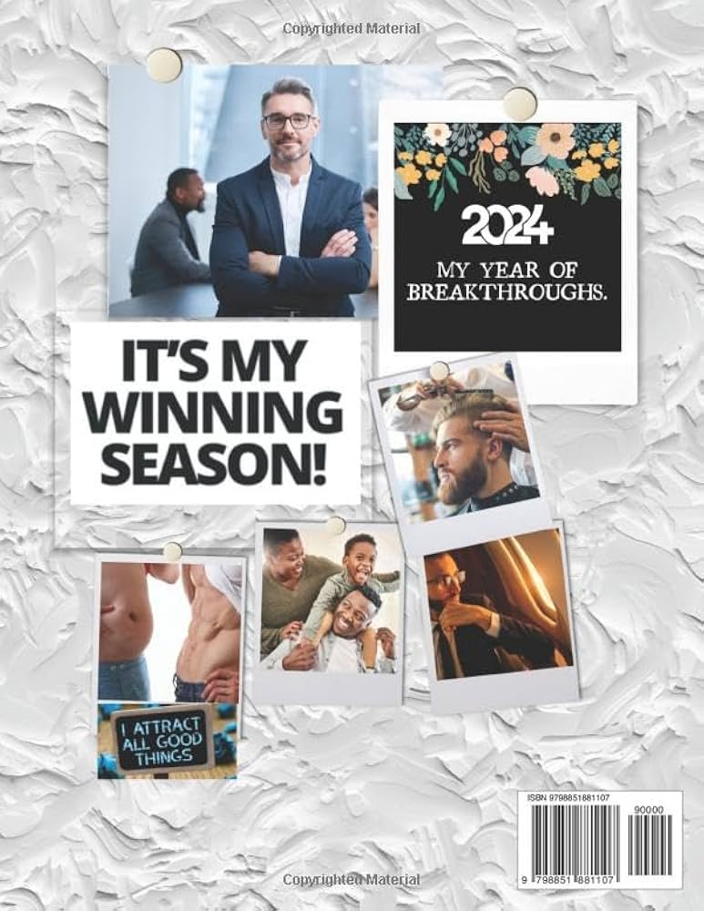 2024 Vision Board Clip Art Book For Men: Envision Your Future, Manifest &amp;  Create Your Dream Life 2024 – Awesome Images, Inspiring Words,  Affirmations, ...