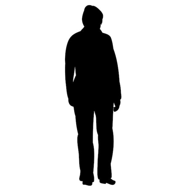 man silhouette vector