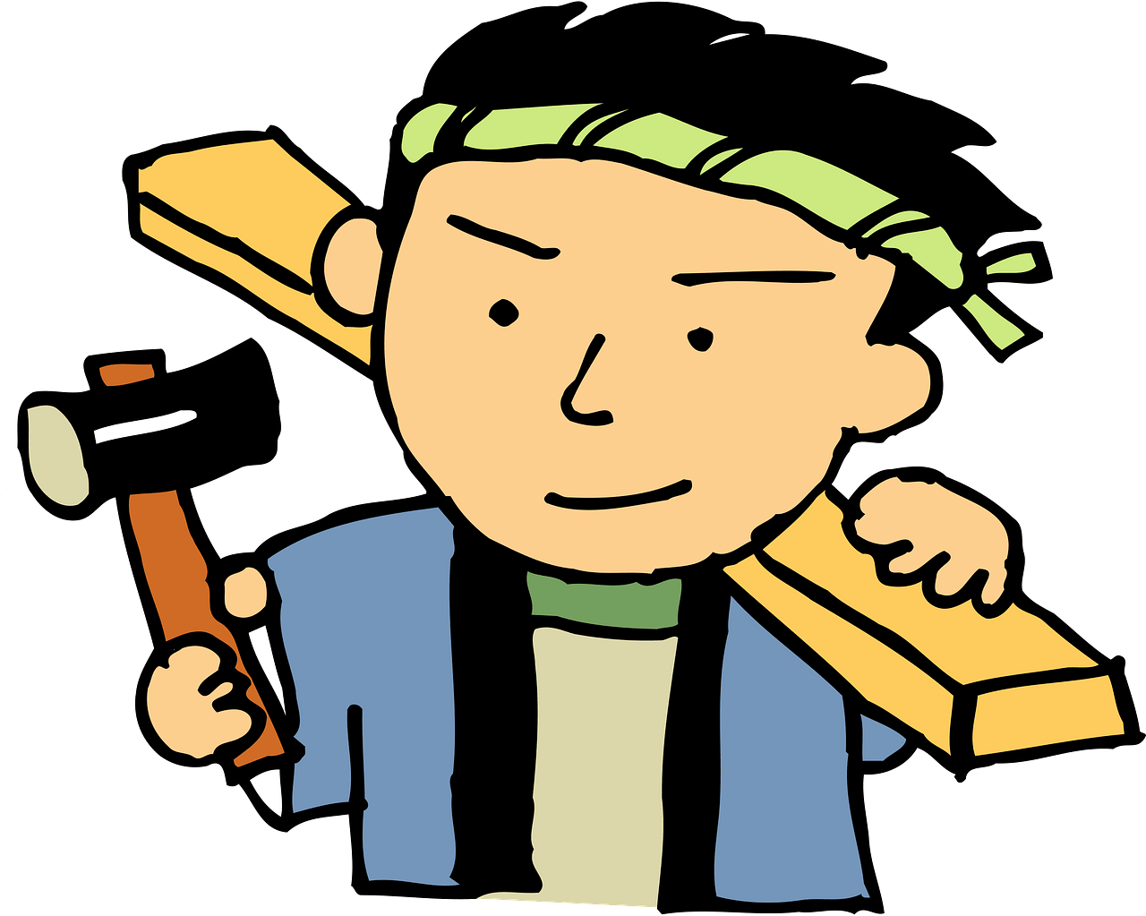 Carpenter Man Work - Free vector clipart images on clipart library.com