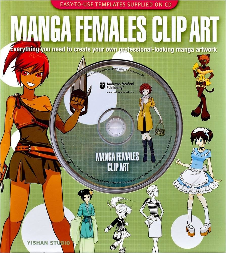 manga females cliparts