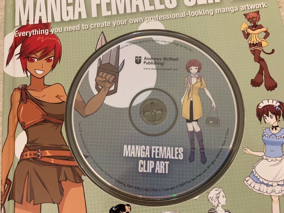 manga females cliparts