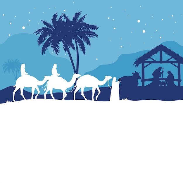 manger silhouettes
