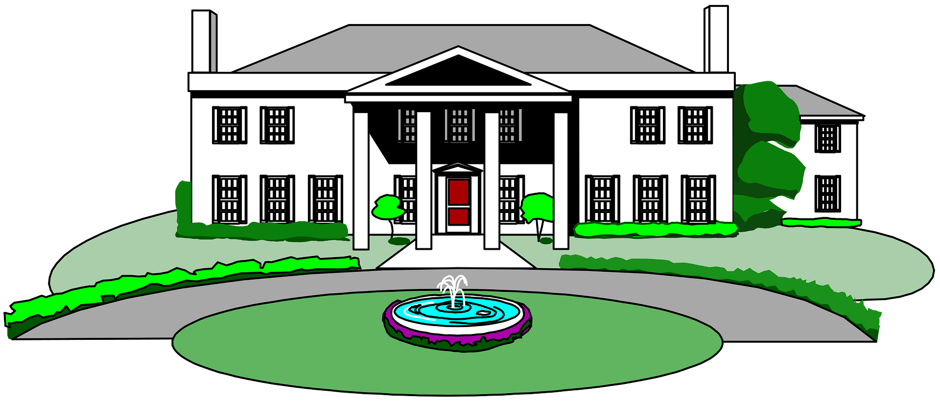 Mansion - Free vector clipart images on clipart library.com