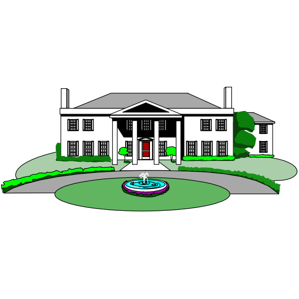 Colorful mansion | Free SVG