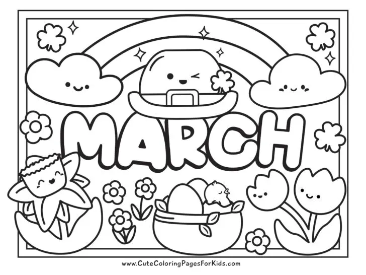 march coloring pages printable
